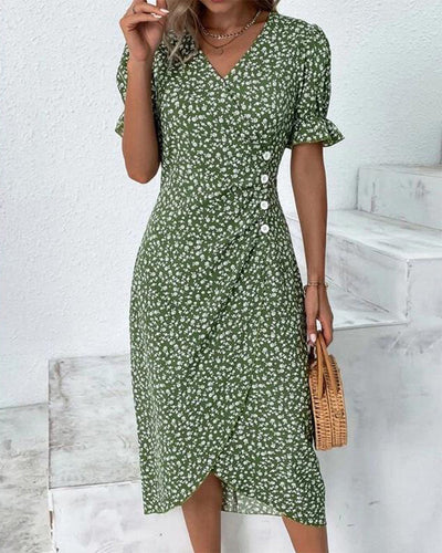 Paloma - Floral V-Neck Dress