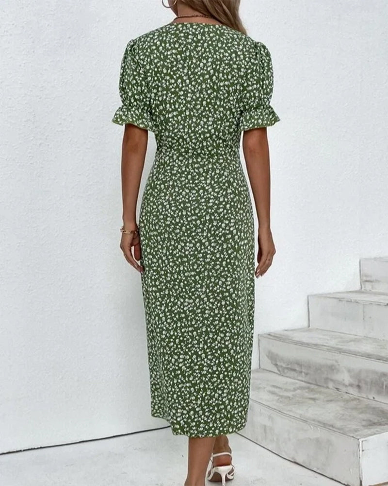 Paloma - Floral V-Neck Dress