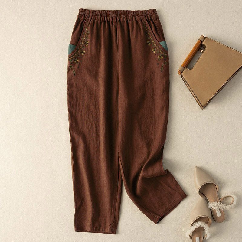 Mena - Pocket Printed Pants