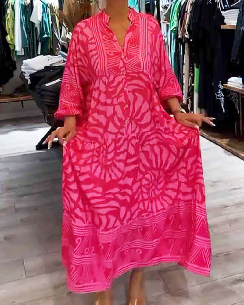 LENARA - Printed Loose Dress