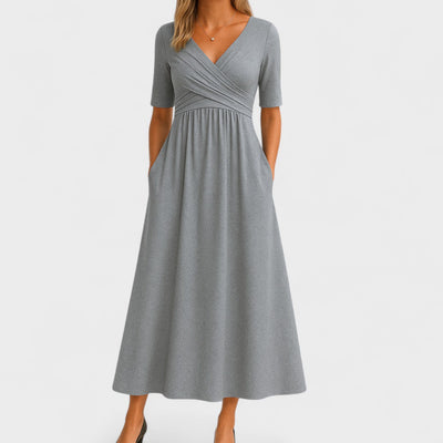 Claribel | Elegant Midi Dress – Timeless Style, Everyday Comfort