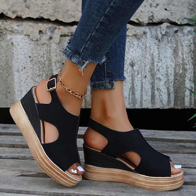 Marivelle - Relaxed Wedge Sandals