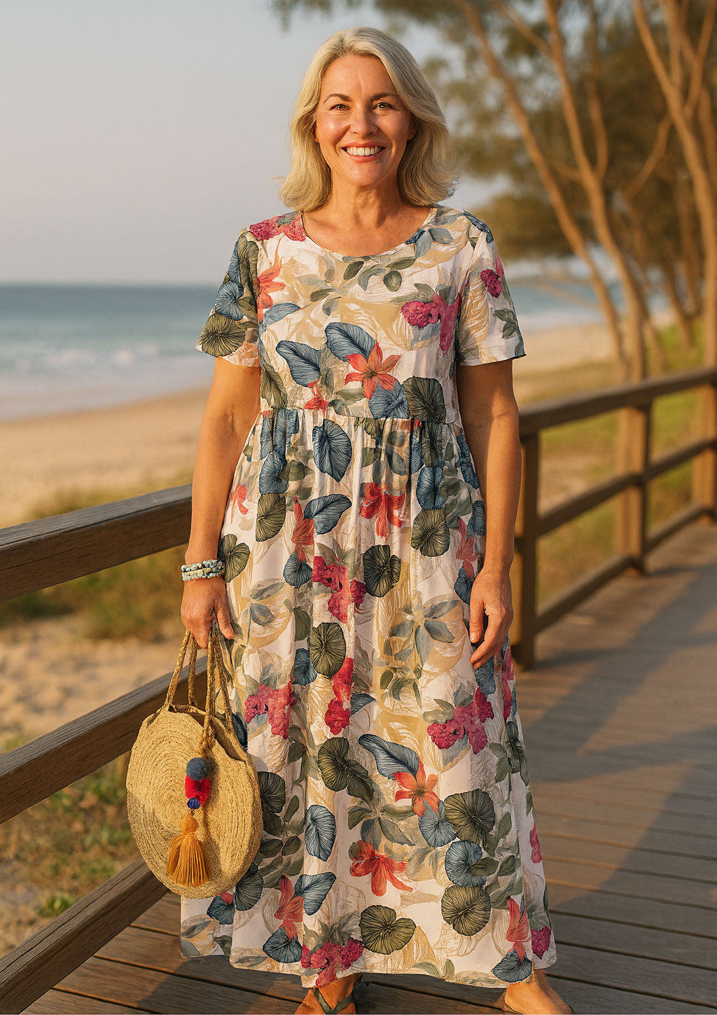 Masie | Breezy Floral Maxi Dress – Where Comfort Meets Confidence