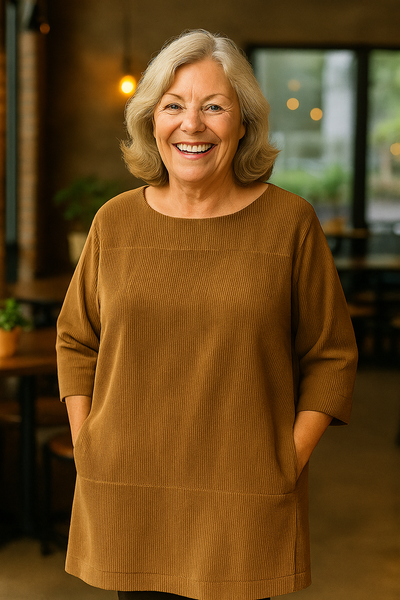 Marley| Soft Cord Tunic – Effortless Comfort, Quiet Elegance