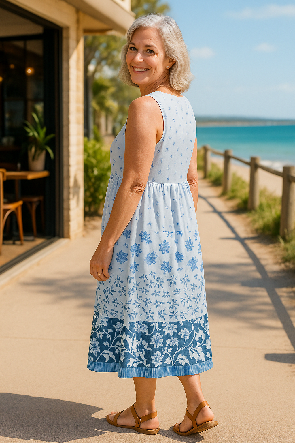 Evelane | Flow Midi Dress - Where Comfort Meets Confidence