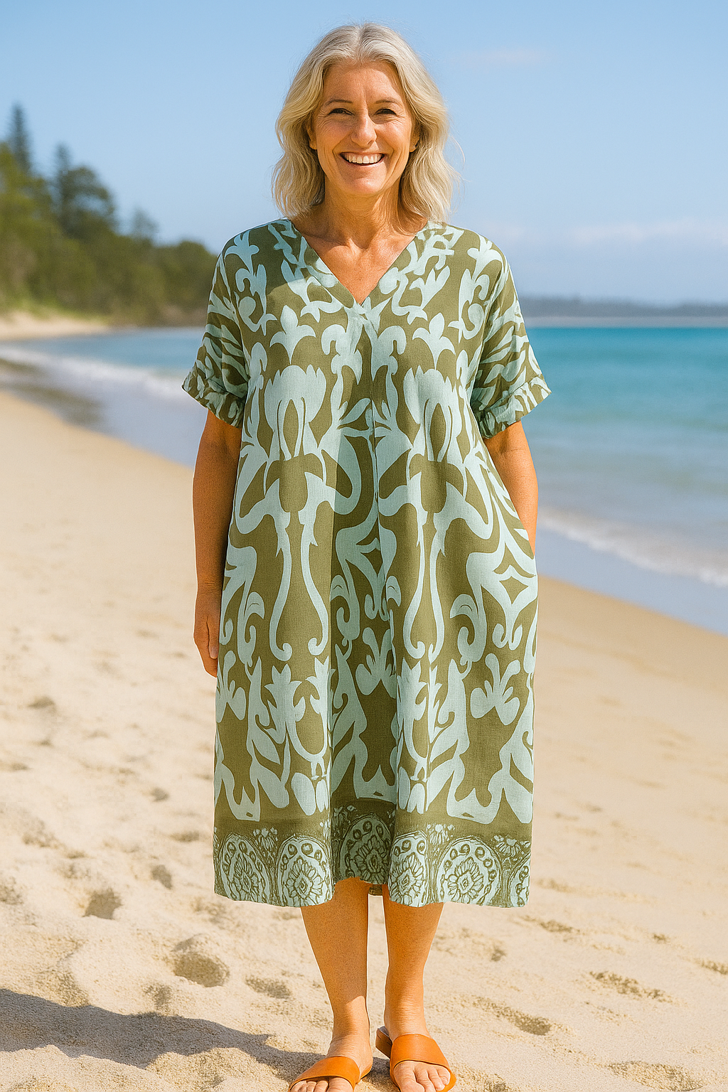 Marisela | Breeze Midi Dress – Lightness, Confidence & Carefree Style