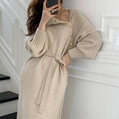 Evelia - Cozy Wrap Dress