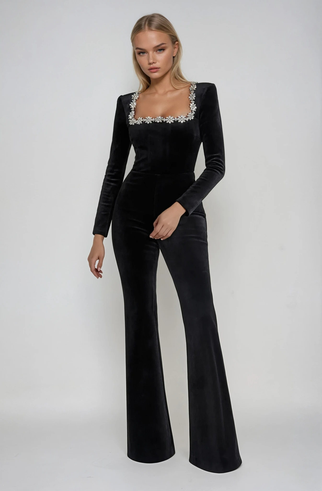 Ravelia - Elegant Embellished Jumpsuit