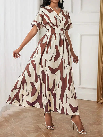 Bixie - Abstract Elegance Dress