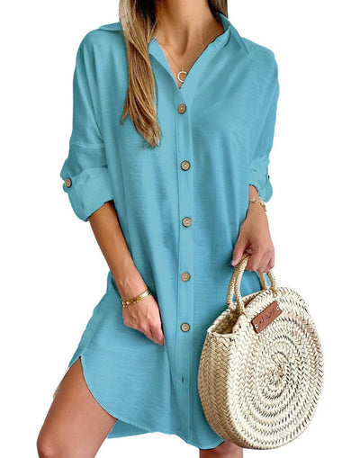Claribel - Button-Up Shirt Dress
