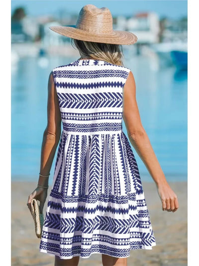 Katrina - Geometric Summer Dress