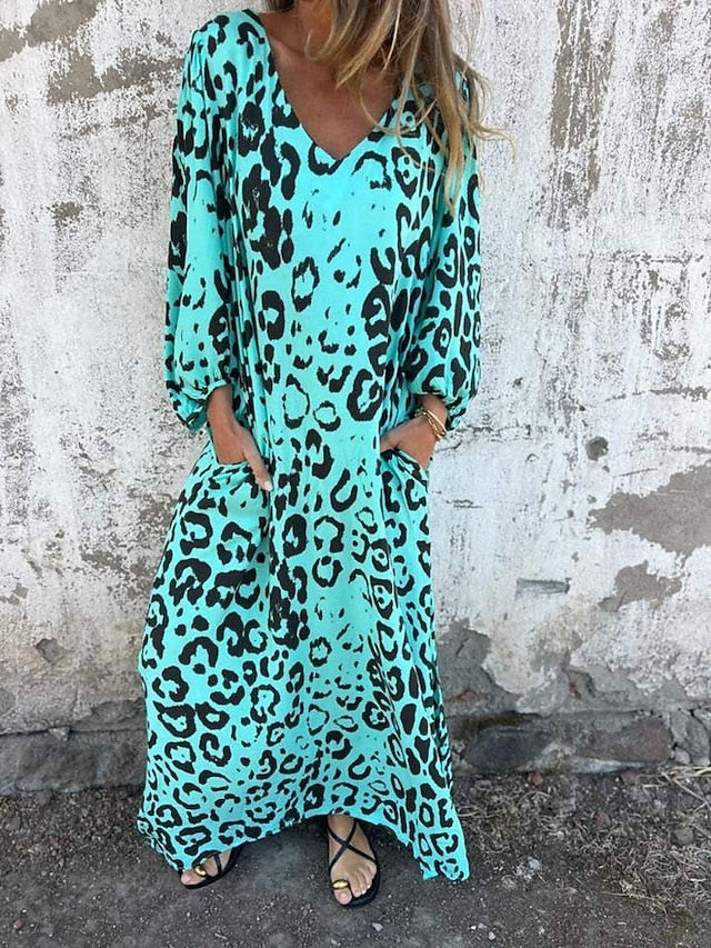 Jessa - Leopard Maxi Dress