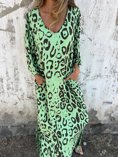 Jessa - Leopard Maxi Dress