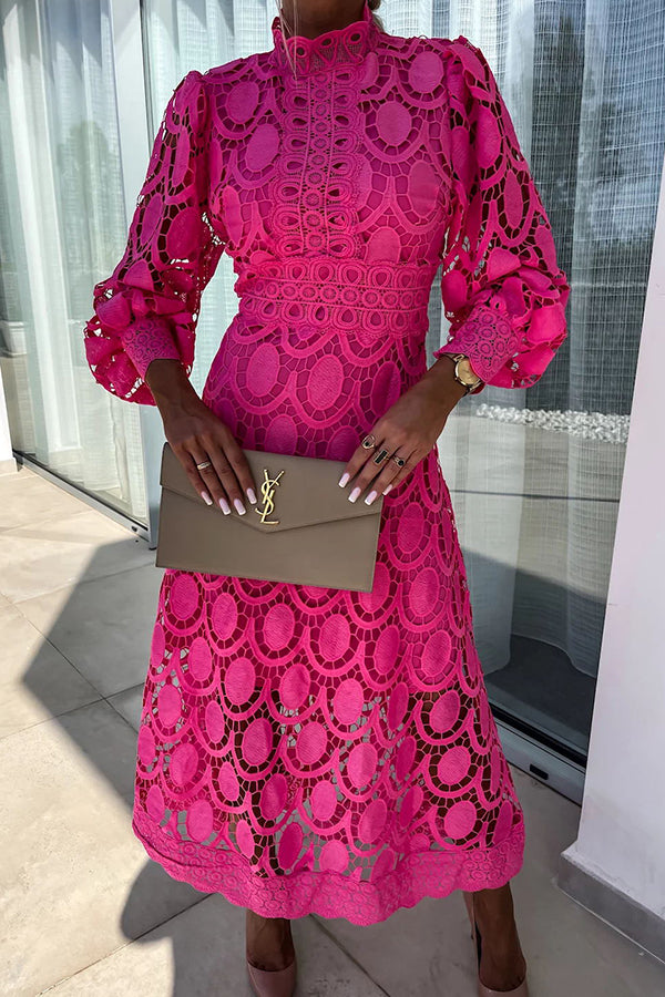 Sylvette | Lace Midi Dress – Effortless Elegance, Everyday Comfort