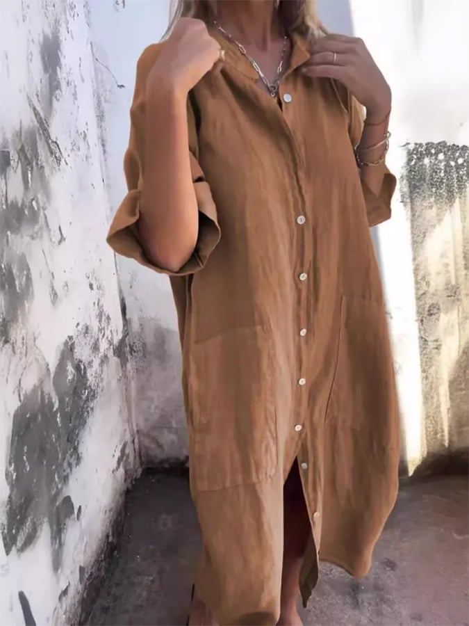 Paige - Buttoned Breeze Dress