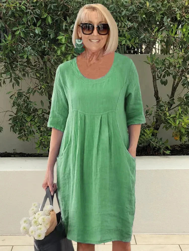Ruthie | Easy Elegance Linen Dress