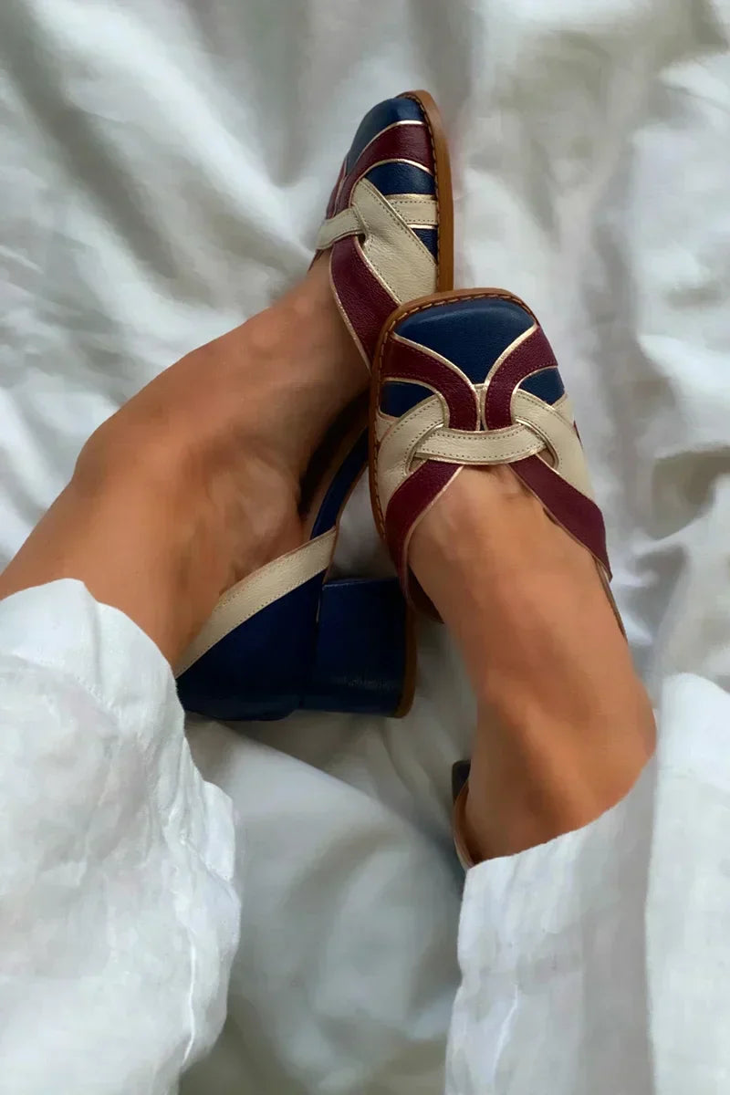 Amelia - Elegant Tricolor Heels