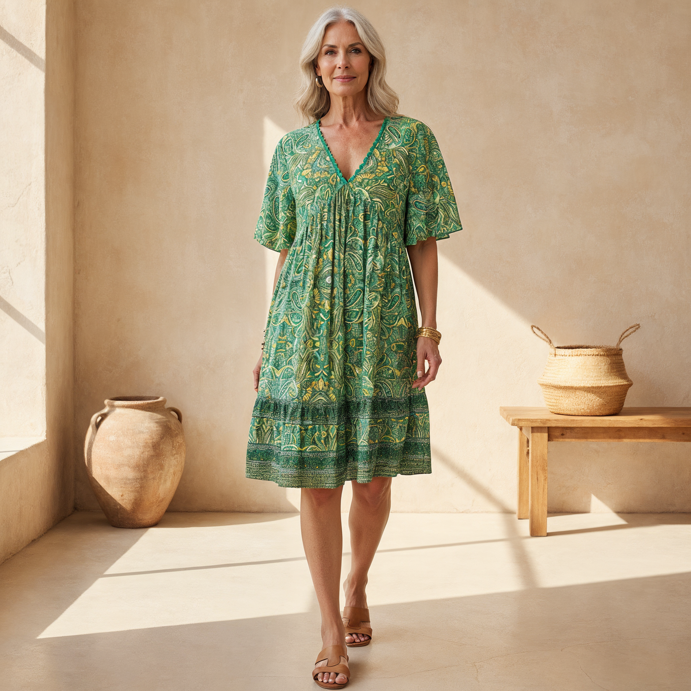 Quinley  - Boho Swing Dress