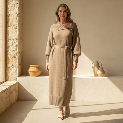 Evelia - Cozy Wrap Dress