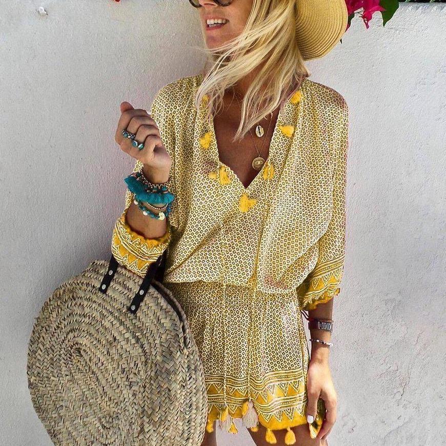 Soleil - Boho Tassel Jumpsuit