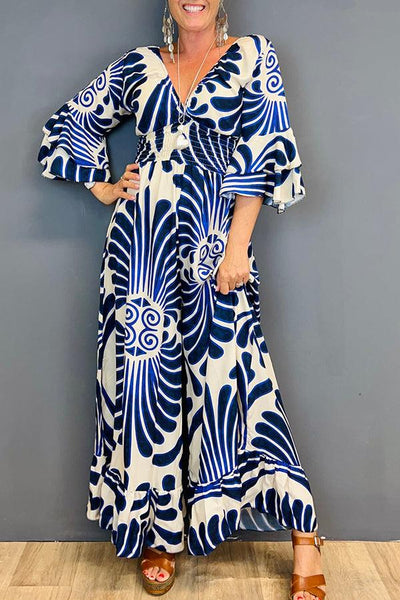 Delara - Classy Printed Jumpsuit