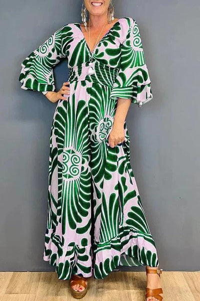 Delara - Classy Printed Jumpsuit