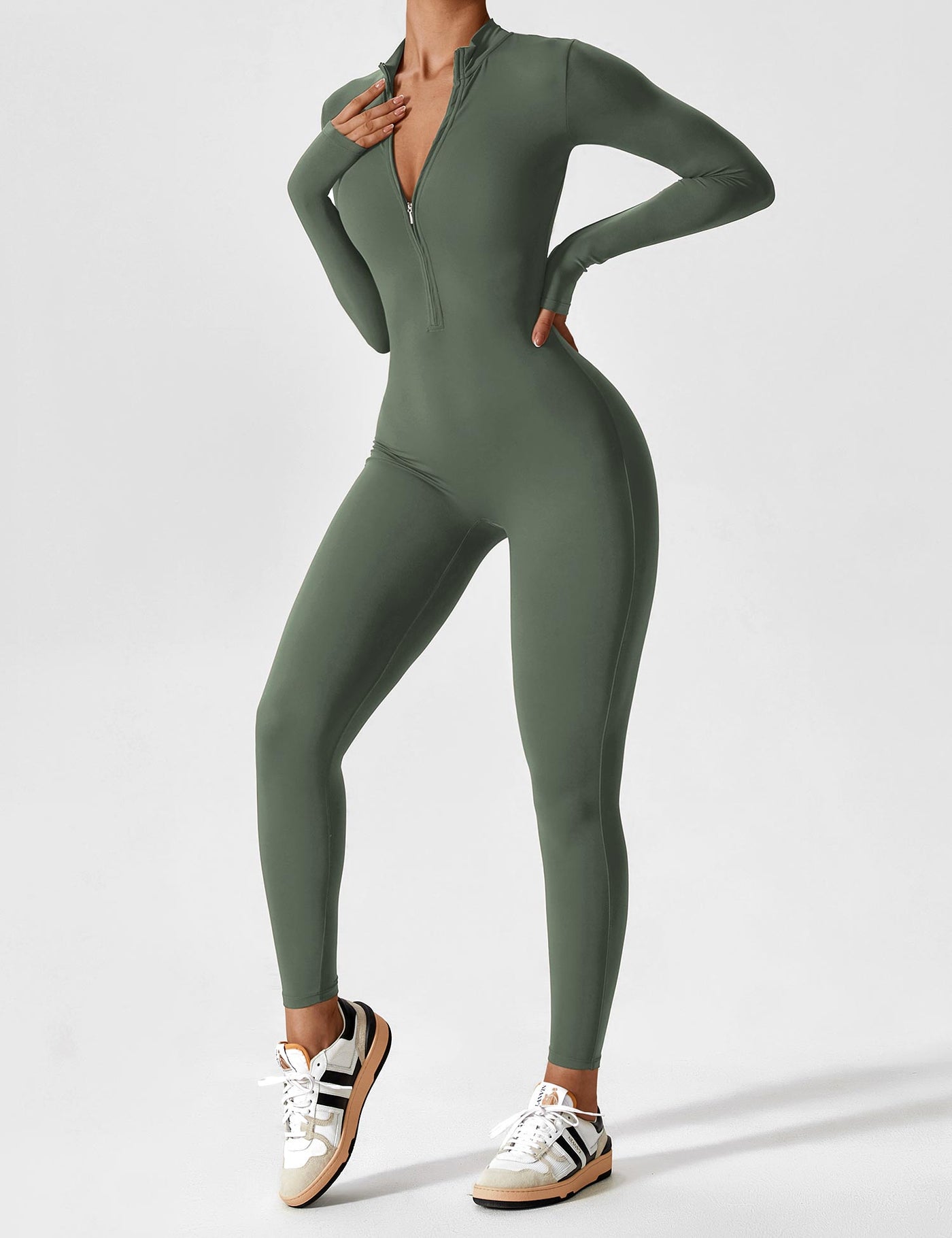 Evalina -  Zipper Jumpsuit